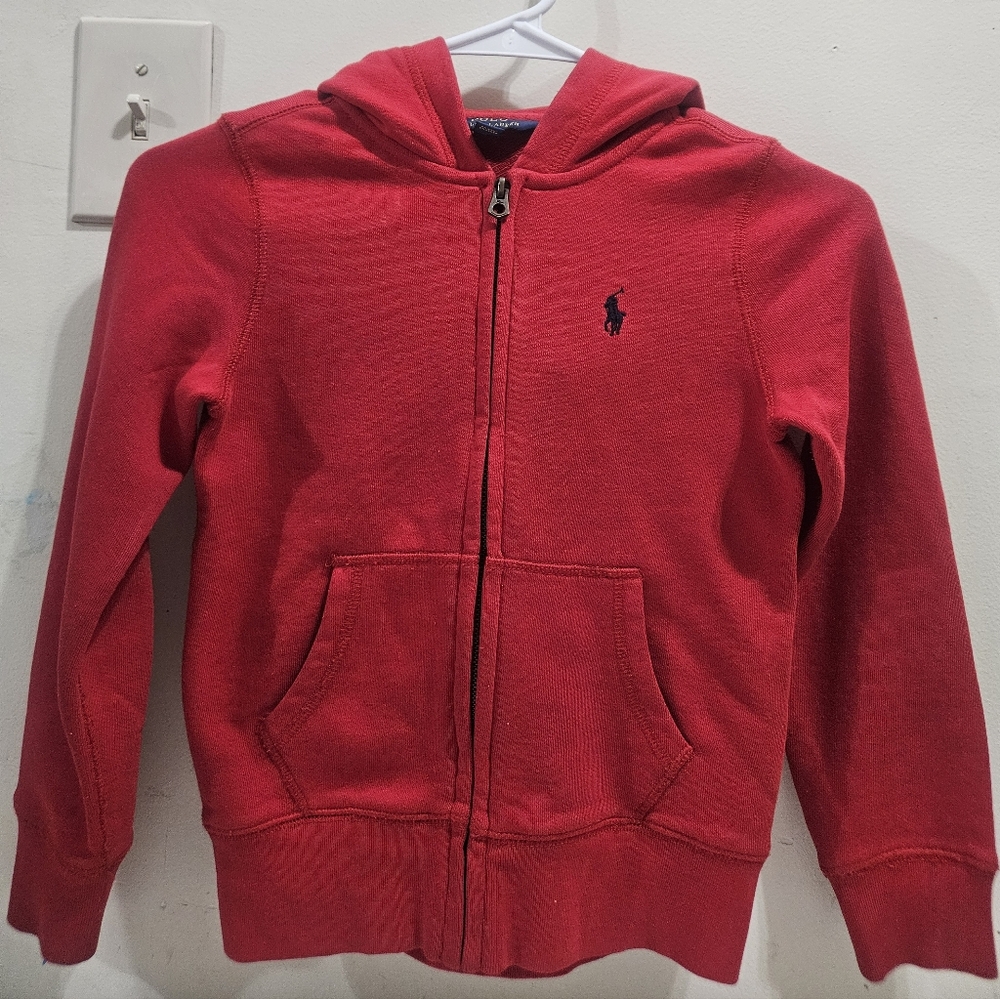 Polo by Ralph Lauren Kids Bright Red Zip-Up Hoodie